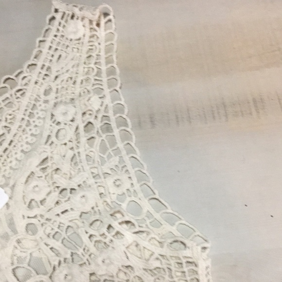 RAGA hollow out lace tank vest NWT wear alone or as cover up over bra/covers - Picture 6 of 8